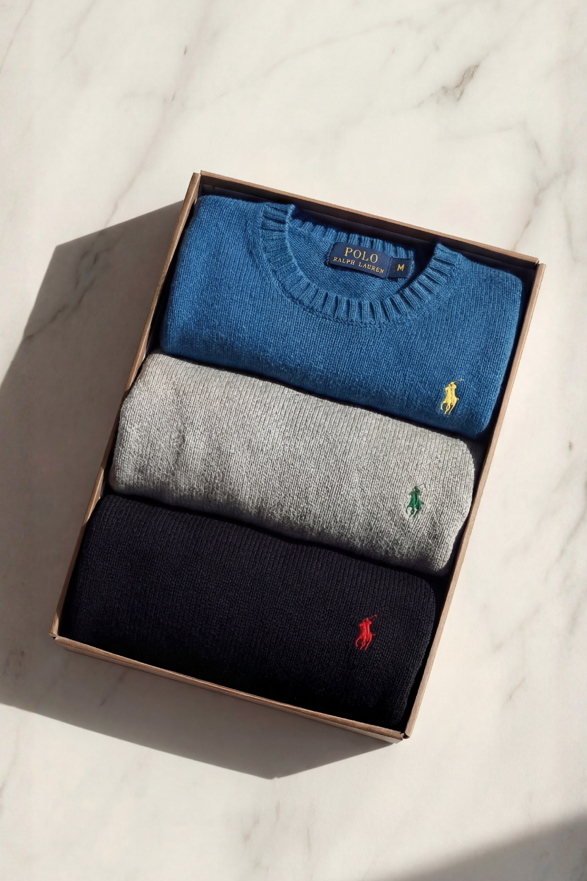 Box 3x PCS Crewneck - Ralph Lauren