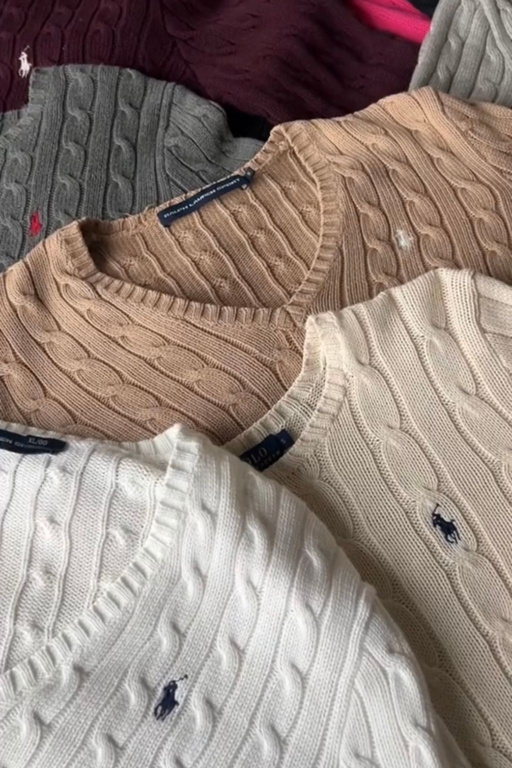 Box 3x PCS Cable Knit - Ralph Lauren